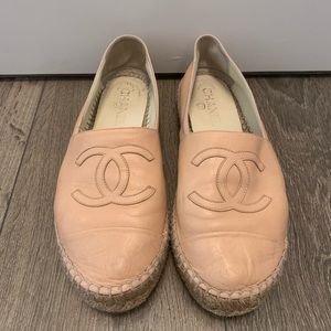 Light Pink Chanel Espadrilles. Size 39.